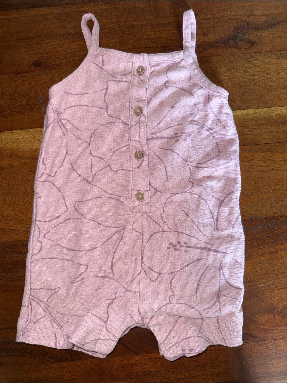 Carter's Light Pink Floral Romper